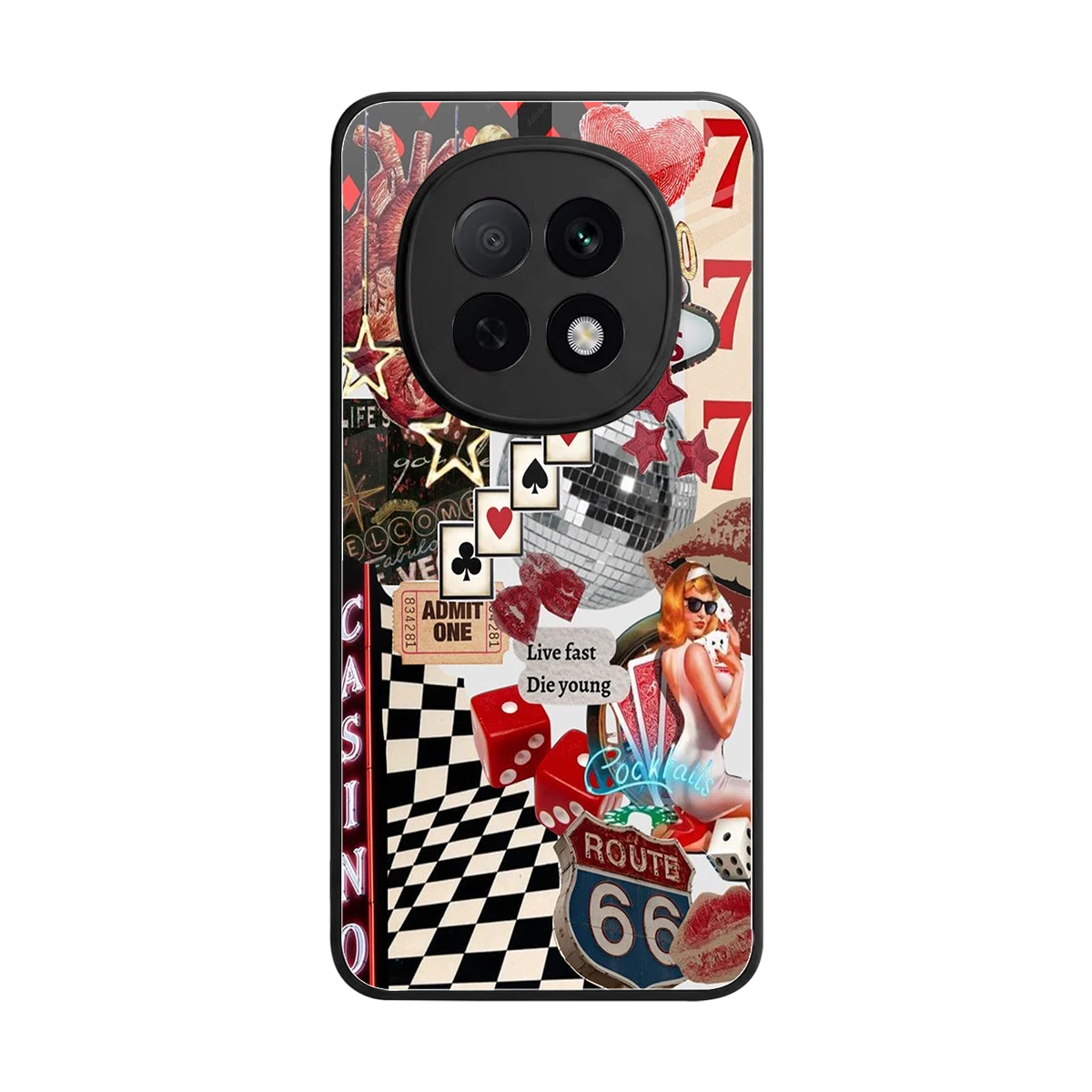 Vegas Vibes back phone cover | glass case for oppo f29 pro 5g