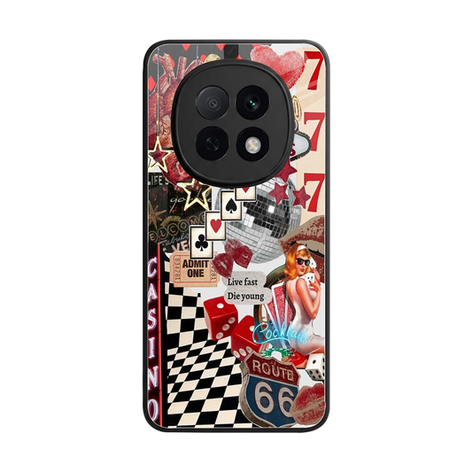Vegas Vibes back phone cover | glass case for oppo f29 pro 5g