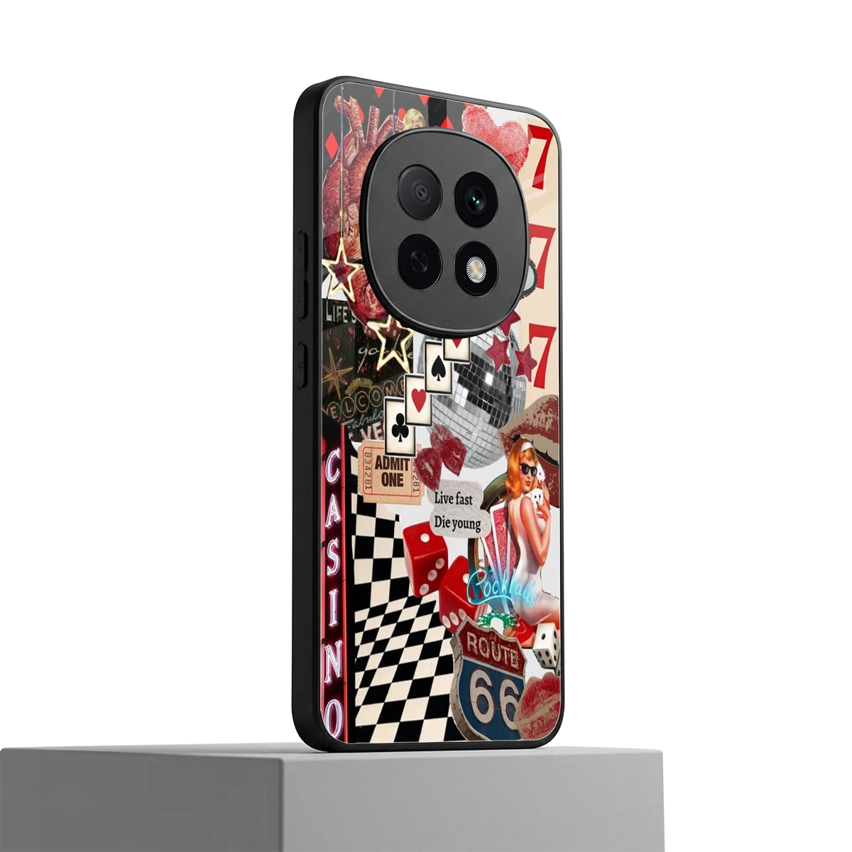 Vegas Vibes oppo f29 pro 5g mobile cover | shockproof glass phone case