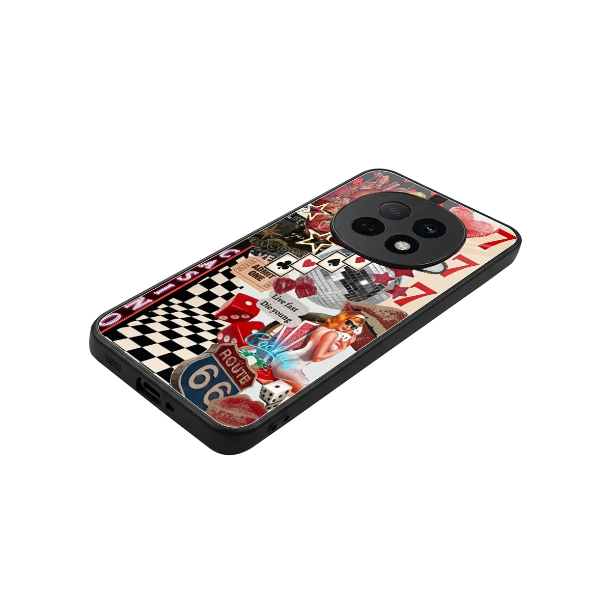 Vegas Vibes stylish phone case for oppo f29 pro 5g | glossy glass and slim fit
