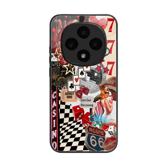 Vegas Vibes back phone cover | glass case for oppo f31 pro 5g