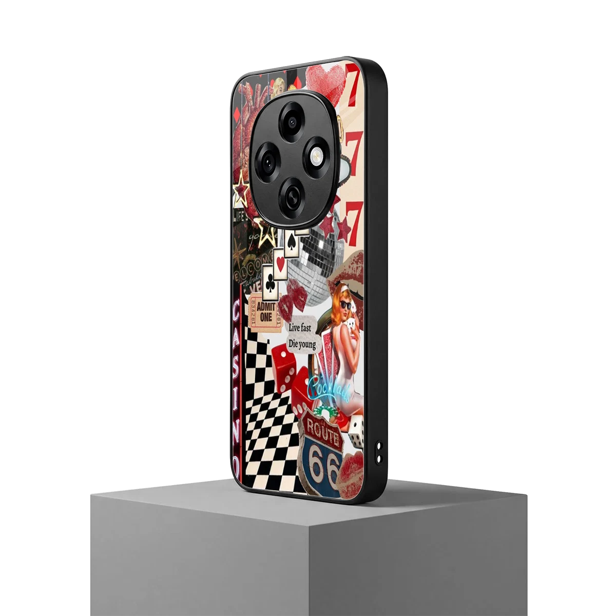 Vegas Vibes oppo f31 pro 5g mobile cover | shockproof glass phone case