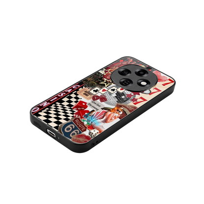 Vegas Vibes stylish phone case for oppo f31 pro 5g | glossy glass and slim fit