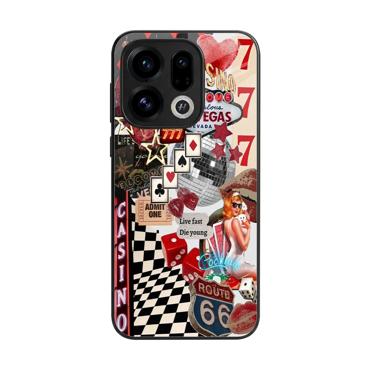 Vegas Vibes back phone cover | glass case for oppo find x9