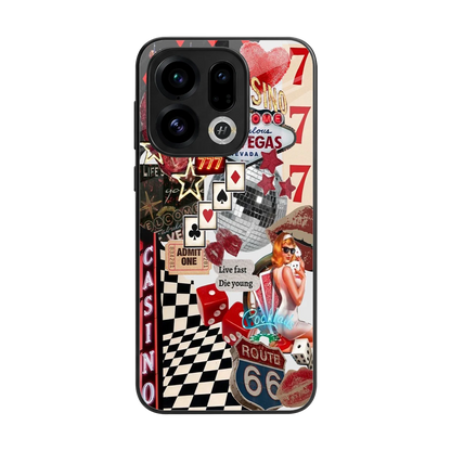 Vegas Vibes back phone cover | glass case for oppo find x9