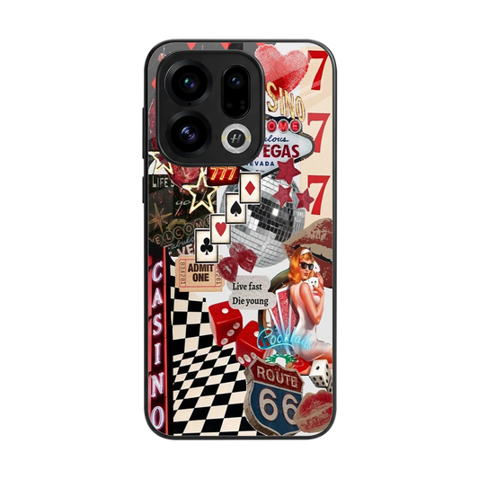 Vegas Vibes back phone cover | glass case for oppo find x9