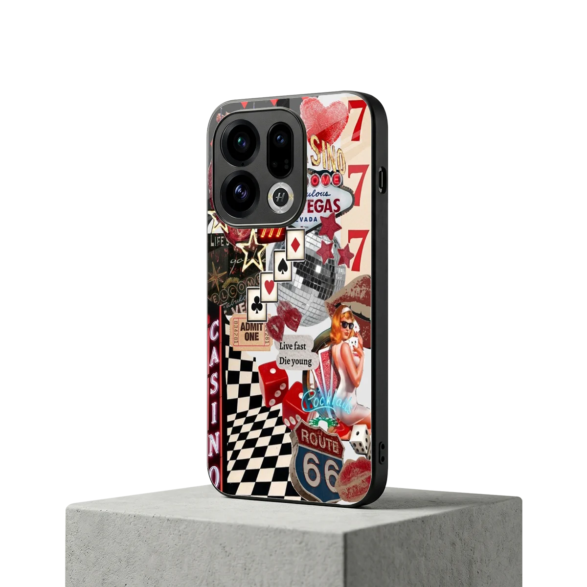 Vegas Vibes oppo find x9 mobile cover | shockproof glass phone case