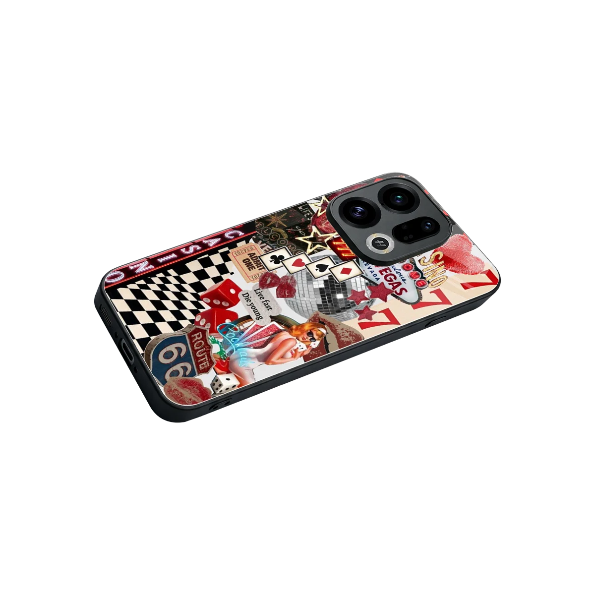 Vegas Vibes stylish phone case for oppo find x9 | glossy glass and slim fit