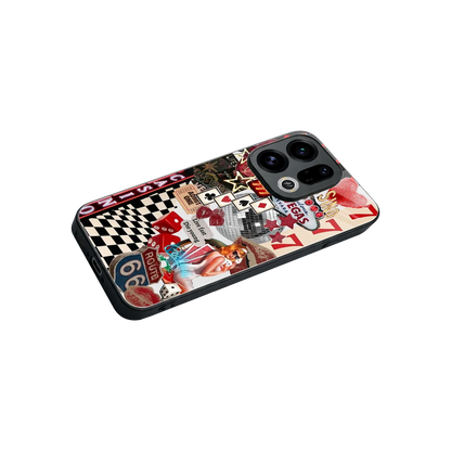 Vegas Vibes stylish phone case for oppo find x9 | glossy glass and slim fit