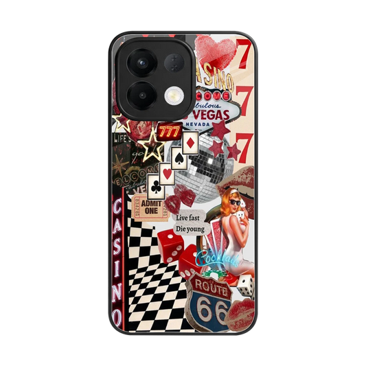 Vegas Vibes back phone cover | glass case for oppo k13 5g