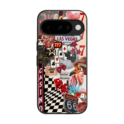 Vegas Vibes back phone cover | glass case for google pixel 10