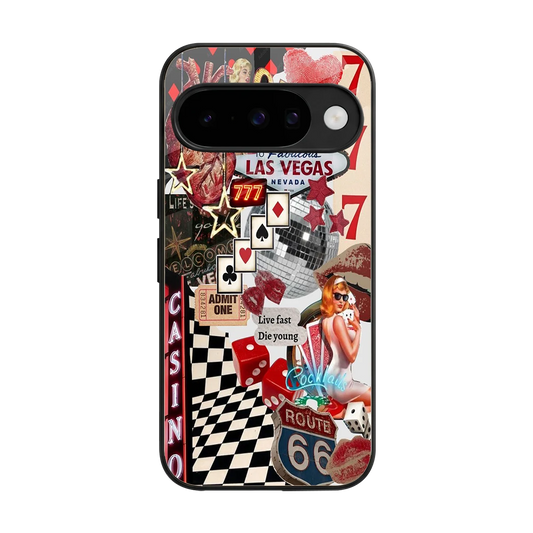 Vegas Vibes back phone cover | glass case for google pixel 10