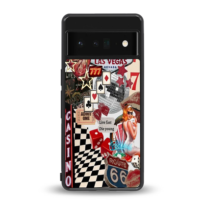 Vegas Vibes back phone cover | glass case for google pixel 6 pro
