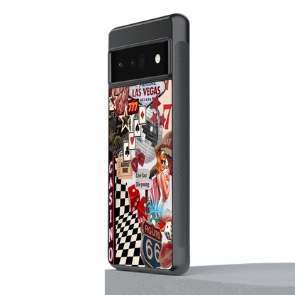 Vegas Vibes stylish phone case for google pixel 6 pro | glossy glass and slim fit