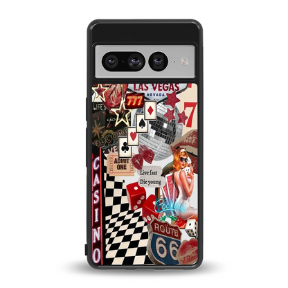 Vegas Vibes back phone cover | glass case for google pixel 7 pro
