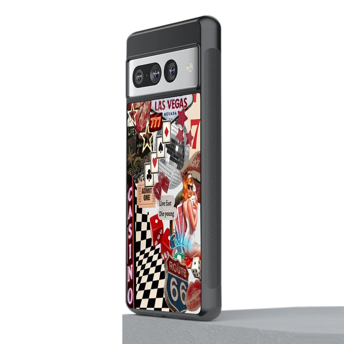 Vegas Vibes stylish phone case for google pixel 7 pro | glossy glass and slim fit