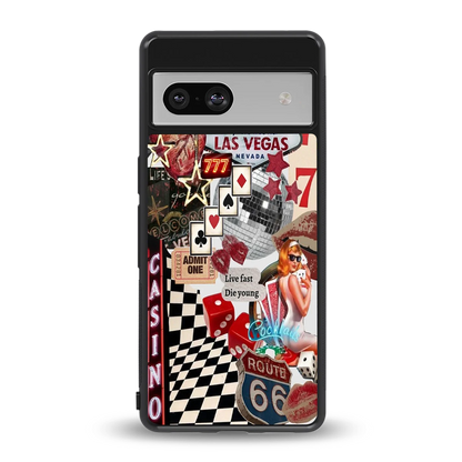 Vegas Vibes back phone cover | glass case for google pixel 7a