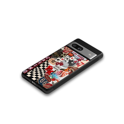 Vegas Vibes google pixel 7a mobile cover | shockproof glass phone case