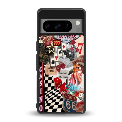 Vegas Vibes back phone cover | glass case for google pixel 8 pro