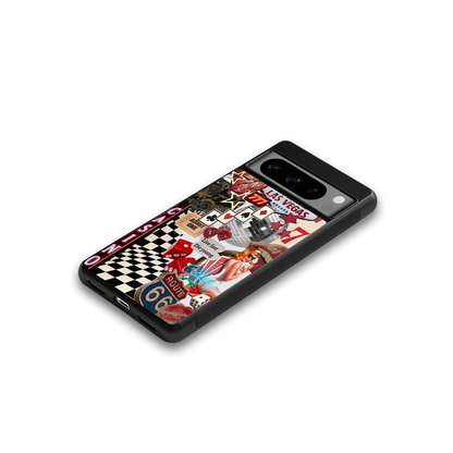 Vegas Vibes google pixel 8 pro mobile cover | shockproof glass phone case