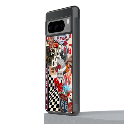 Vegas Vibes stylish phone case for google pixel 8 pro | glossy glass and slim fit