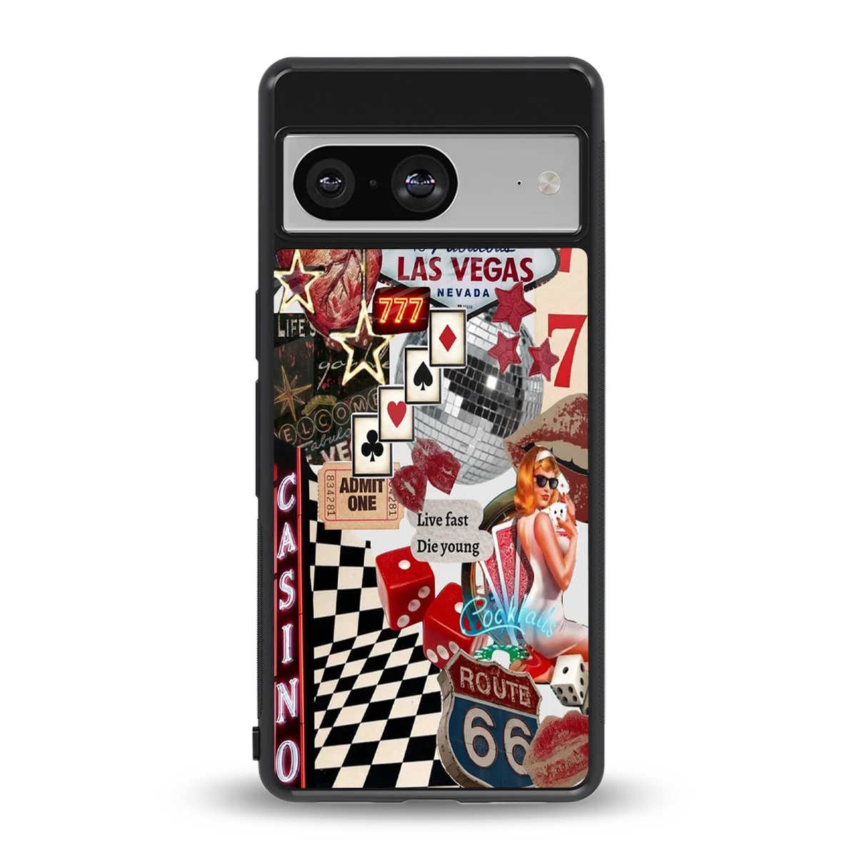 Vegas Vibes back phone cover | glass case for google pixel 8