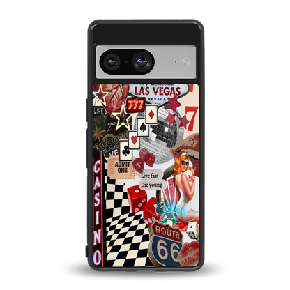 Vegas Vibes back phone cover | glass case for google pixel 8