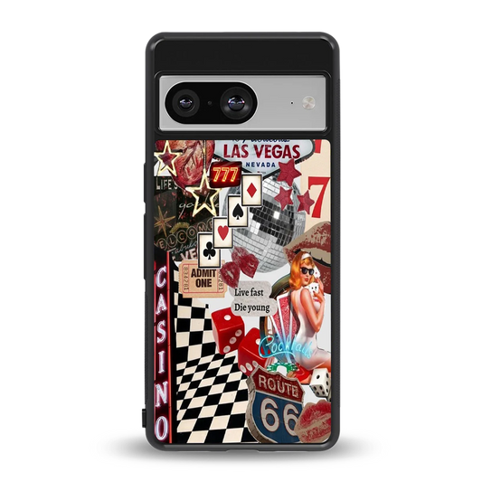 Vegas Vibes back phone cover | glass case for google pixel 8