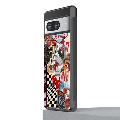 Vegas Vibes stylish phone case for google pixel 8 | glossy glass and slim fit
