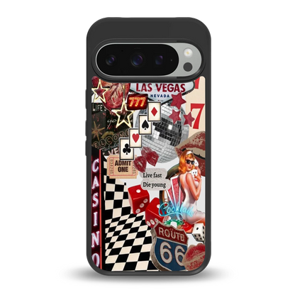 Vegas Vibes back phone cover | glass case for google pixel 9 pro xl