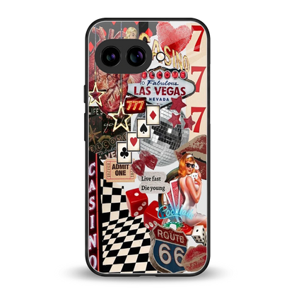 Vegas Vibes back phone cover | glass case for google pixel 10a