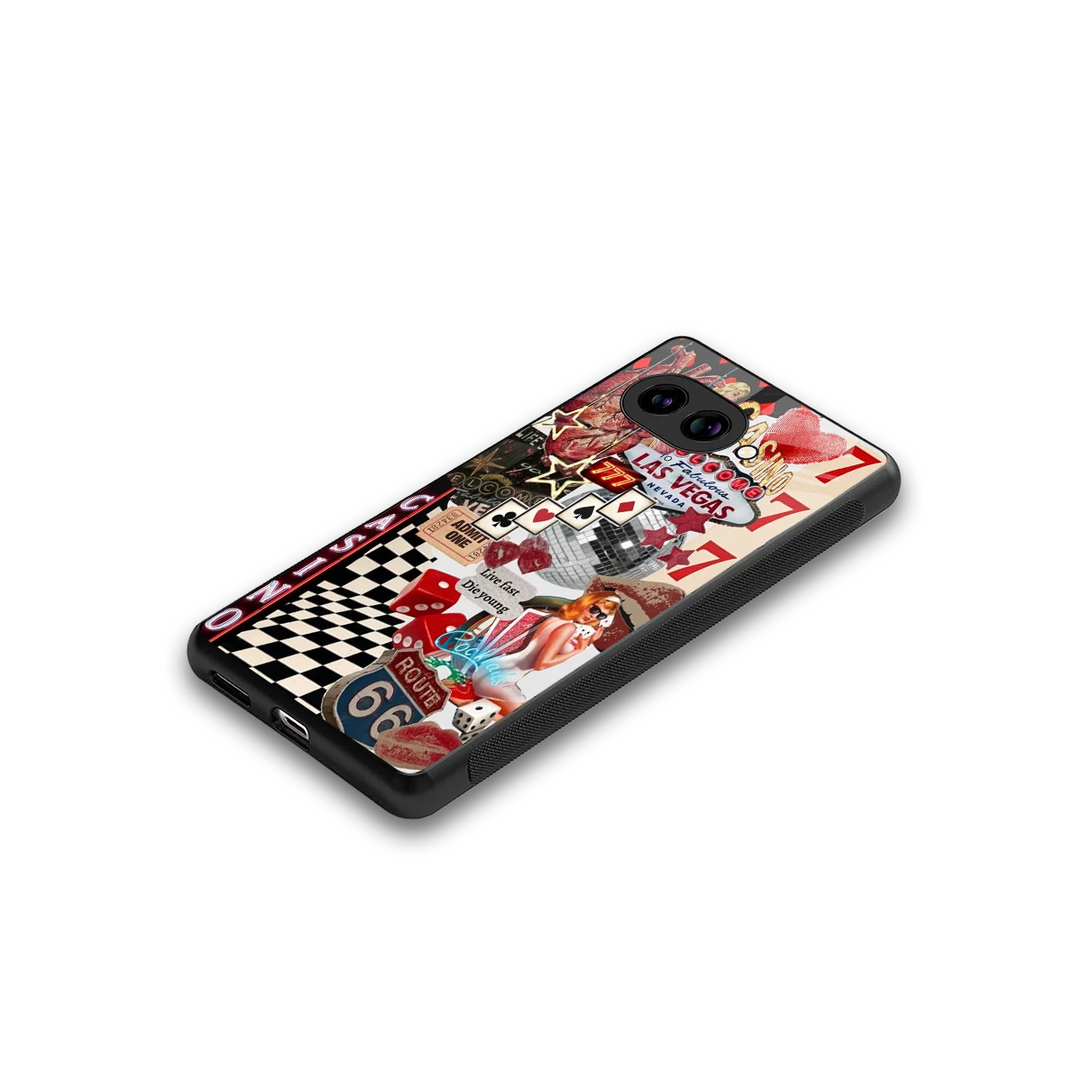 Vegas Vibes stylish phone case for google pixel 10a | glossy glass and slim fit