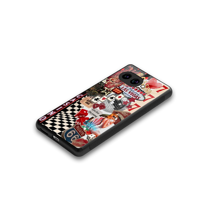Vegas Vibes stylish phone case for google pixel 10a | glossy glass and slim fit