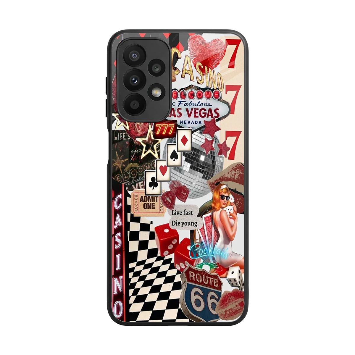 Vegas Vibes back phone cover | glass case for samsung galaxy a23