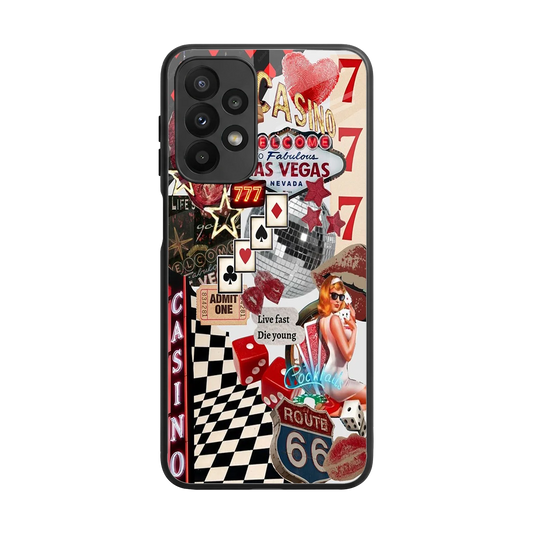 Vegas Vibes back phone cover | glass case for samsung galaxy a23