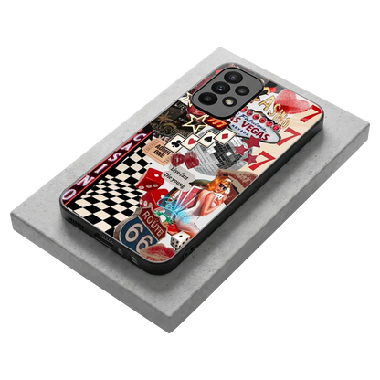 Vegas Vibes stylish phone case for samsung galaxy a23 | glossy glass and slim fit