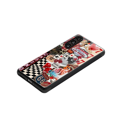Vegas Vibes stylish phone case for samsung galaxy a37 5g | glossy glass and slim fit