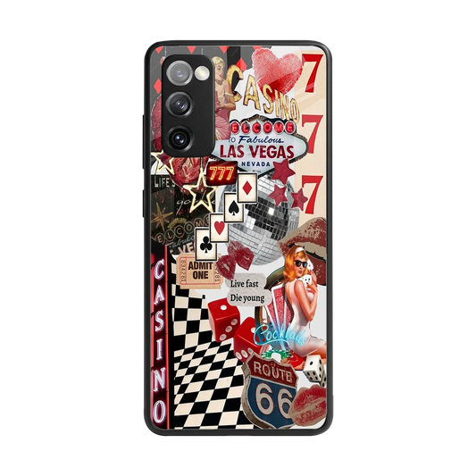 Vegas Vibes back phone cover | glass case for samsung galaxy s20 fe