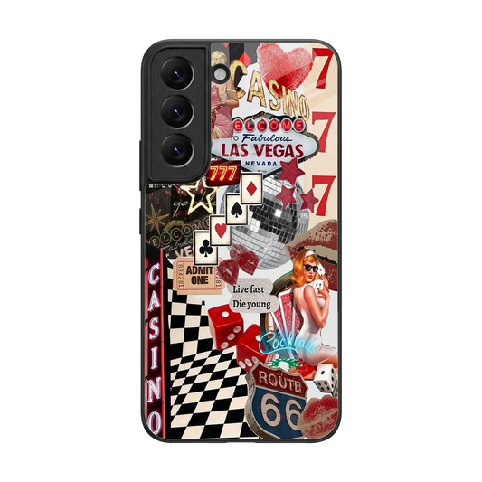 Vegas Vibes back phone cover | glass case for samsung galaxy s22