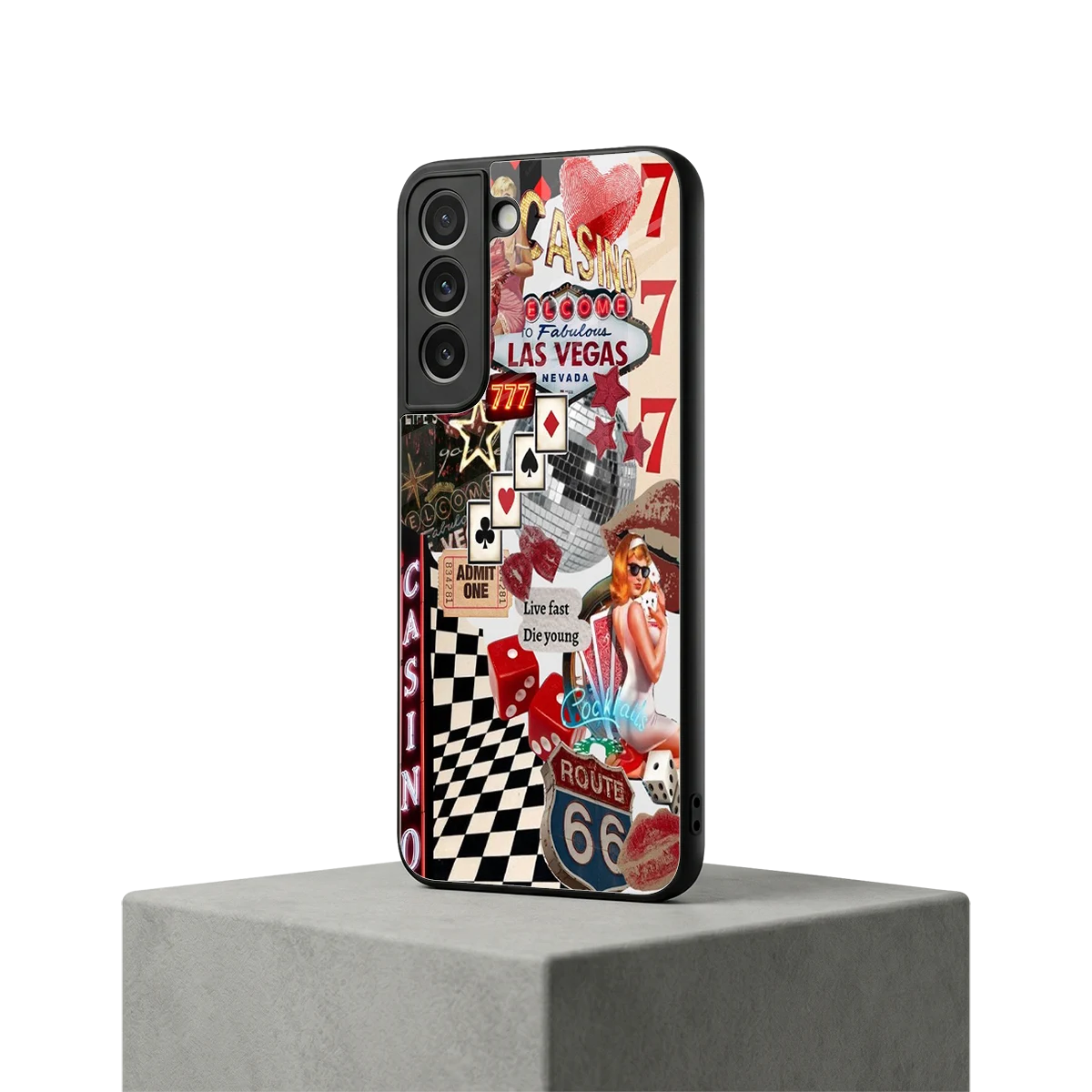 Vegas Vibes samsung galaxy s22 mobile cover | shockproof glass phone case