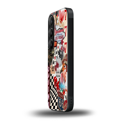 Vegas Vibes samsung galaxy s24 mobile cover | shockproof glass phone case