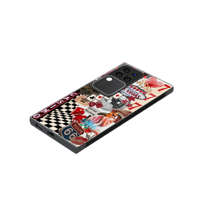 Vegas Vibes stylish phone case forvivo v30 pro | glossy glass and slim fit