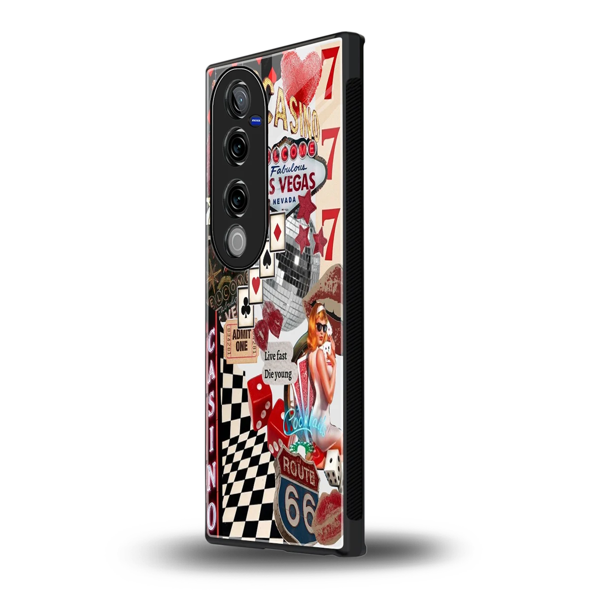 Vegas Vibes vivo v40 pro mobile cover | shockproof glass phone case
