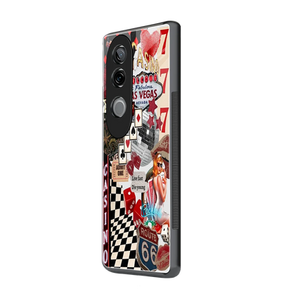 Vegas Vibes vivo v40e mobile cover | shockproof glass phone case