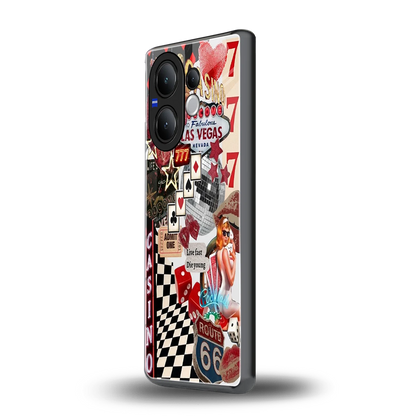 Vegas Vibes vivo v60 mobile cover | shockproof glass phone case