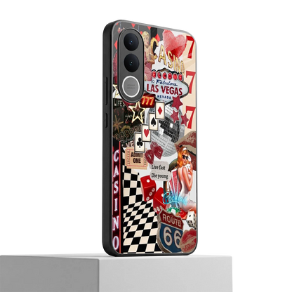 Vegas Vibes vivo v70 fe mobile cover | shockproof glass phone case