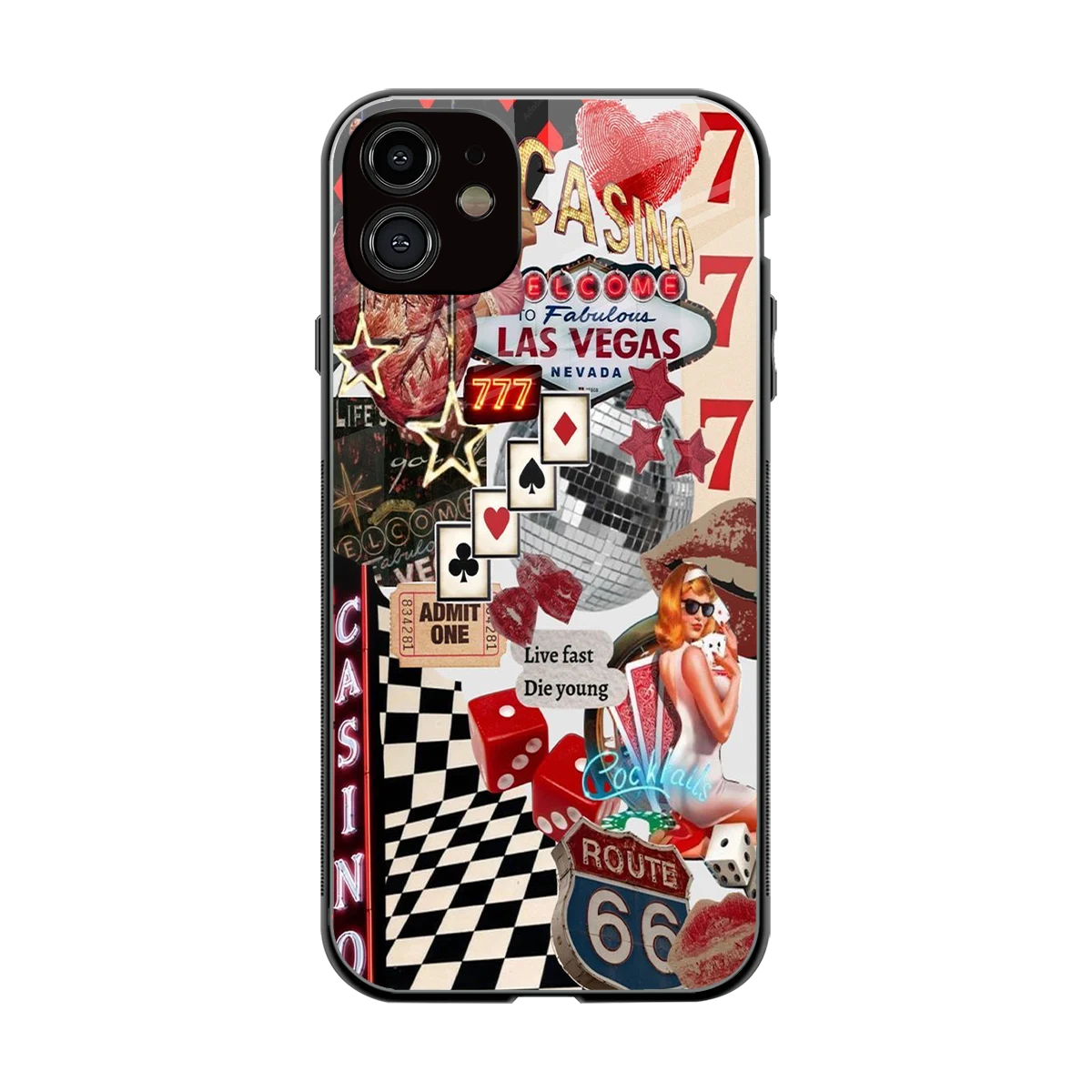Vegas Vibes back phone cover | glass case for iphone 11