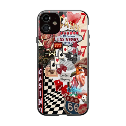 Vegas Vibes back phone cover | glass case for iphone 11