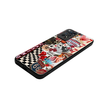 Vegas Vibes stylish phone case for redmi note 11 pro | glossy glass and slim fit