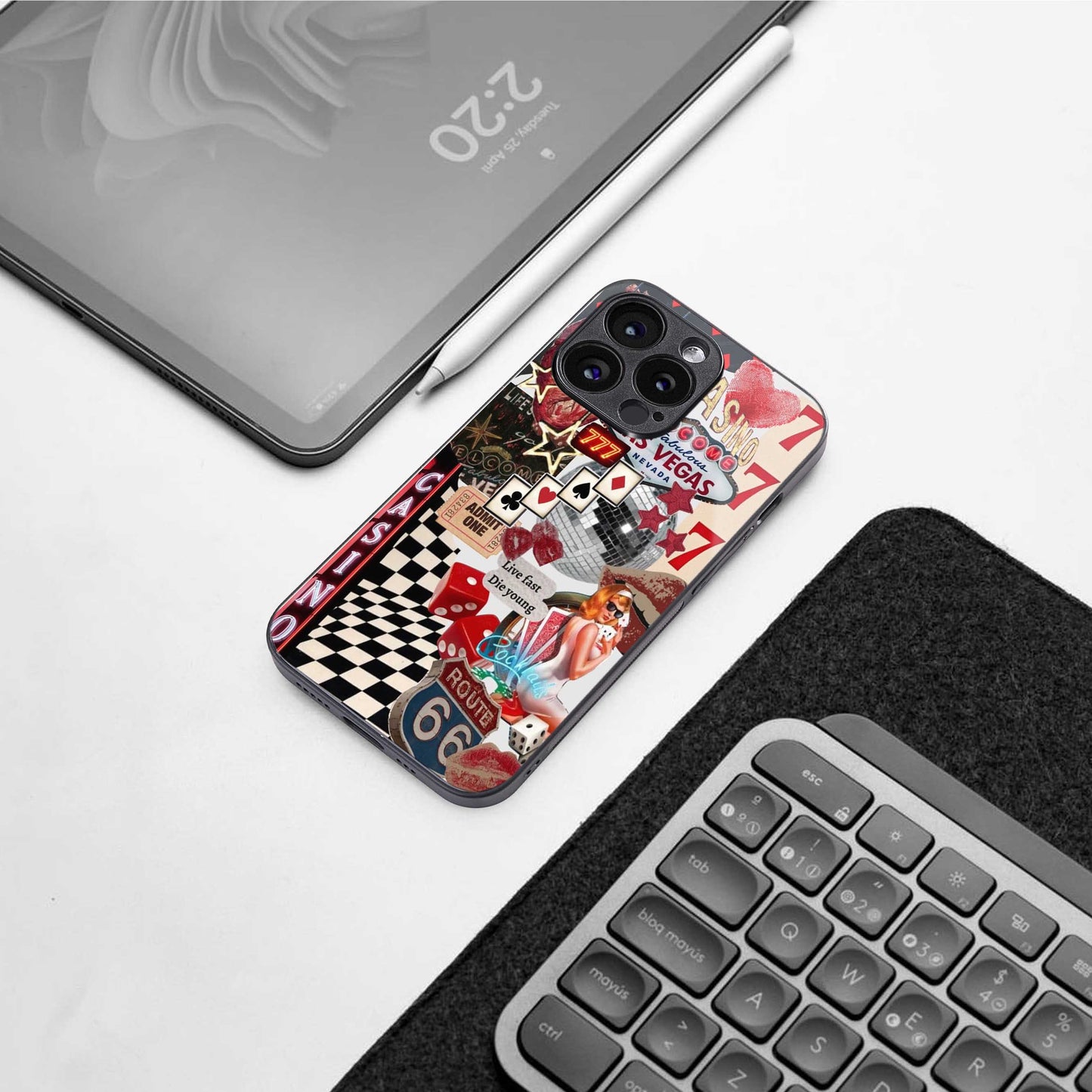 Vegas Vibes Phone Case for Iphone 16 | Glass Case